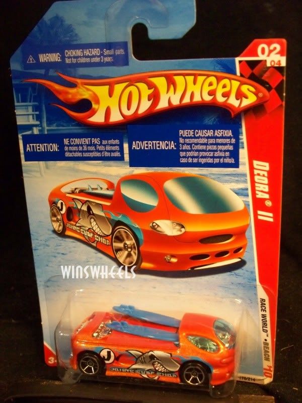 hot wheels 2010 #176 214 2 DEORA ORANGE INTL  