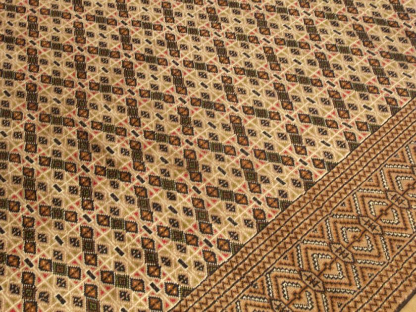 7x10 Beautiful Handmade Fine Persian Turkman Bukara Rug  