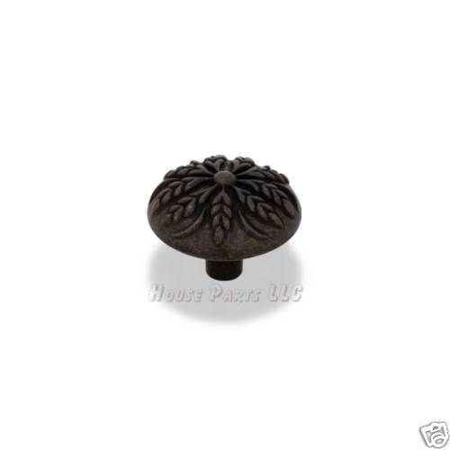 Antique Black Knob Cabinet Hardware Kitchen Bath  