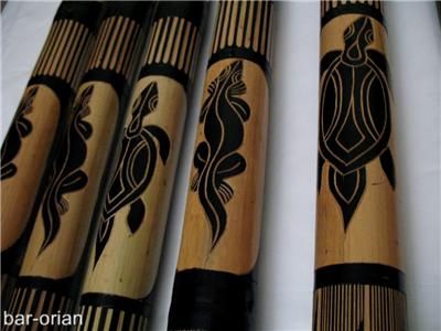 47 LIZARD/TURTLE HANDCARVED Aborigin Didgeridoo WW SHP  