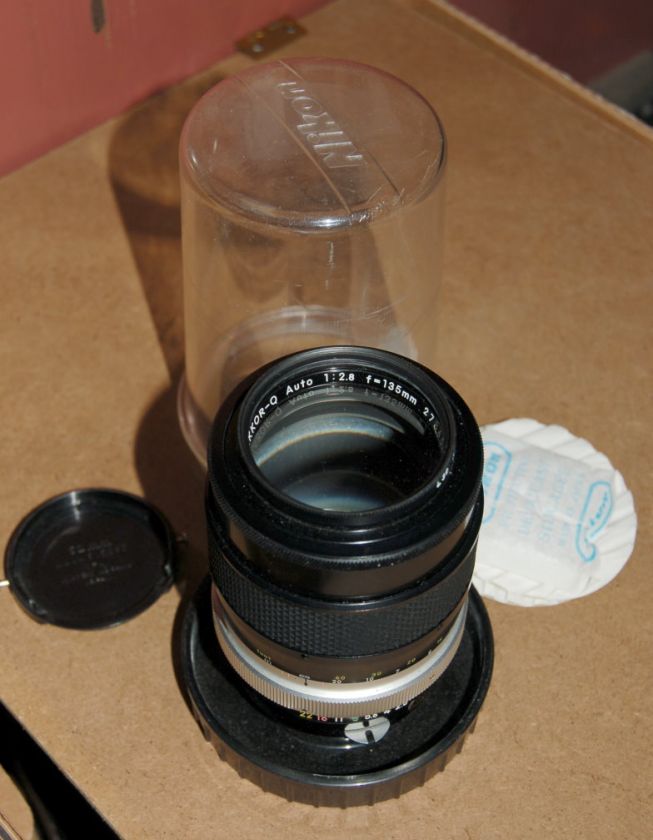 Nikon Nikkor Q Auto 135mm 12.8 Lens = Minty  