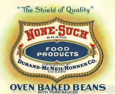 None  Such Oven Baked Beans Vintage Label Print  