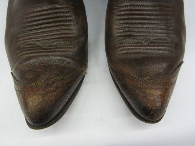   LAMA BRAND LADIES~BROWN~LEATHER~ WESTERN ~BOOTS~Sz 6 A~NICE  