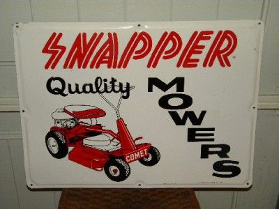   Lawn Mower Farm Tractor Tin Sign Original COMET Cool 1969  