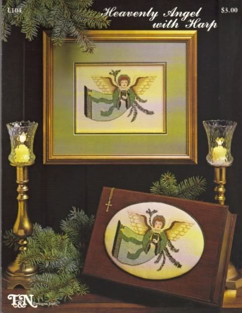 XStitch Pattern   Heavenly Angel with Harp  