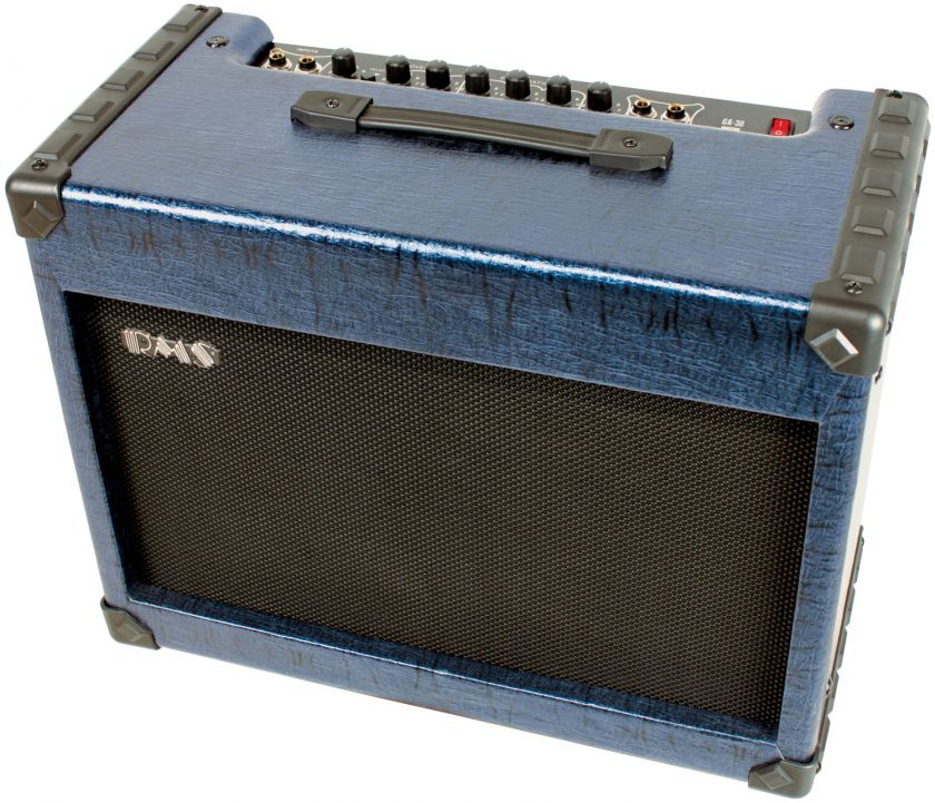 RMS Blue Amplifiers GA30 30 Watt Portable Electric Guitar Amp w/ 8 