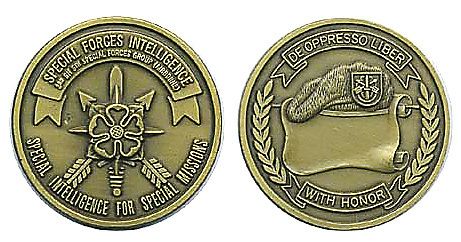 3RD 5TH SPECIAL FORCES INTELLIGENCE BZ CHALLENGE COIN  