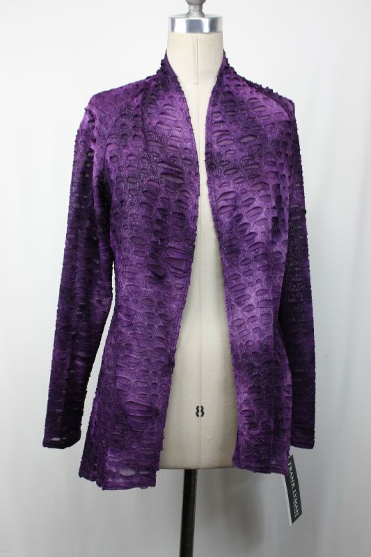 Frank Lyman Design Purple Cardigan Sz 10 12 14 16 New UK 12 14 16 18 
