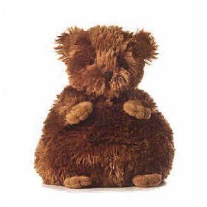 fluffy brown plush bear fat stuffed animal mini 6 teddy small tiny 
