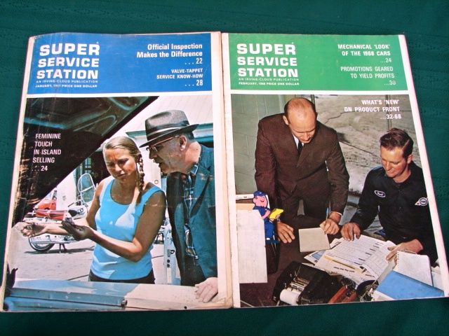 Super Service Station 1960s Gas Station Magazines  