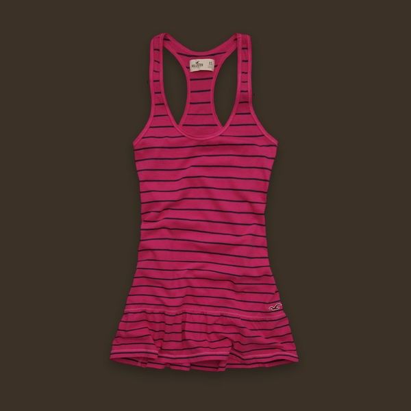 Hollister Spring Valley Pink Tunic Layer Tank Top XS S  