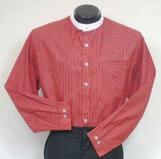 FRONTIER CLASSICS Red Virginia City Shirt SASS COWBOY  