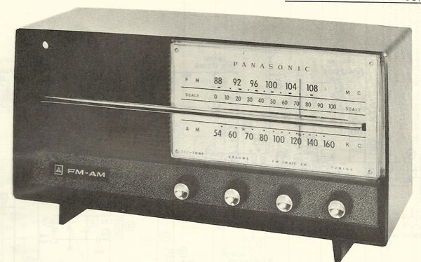 1964 PANASONIC 740 AM FM RADIO SERVICE MANUAL SCHEMATIC REPAIR DIAGRAM 
